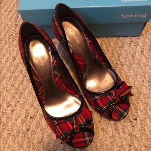Toronto Brand New Plaid Heels